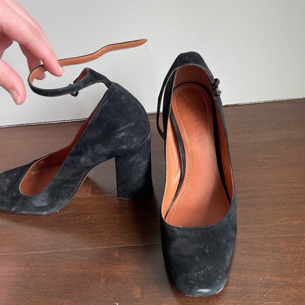 Coach Suede Heels